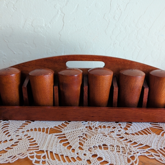 Other - Wooden Spice Rack with Shakers
